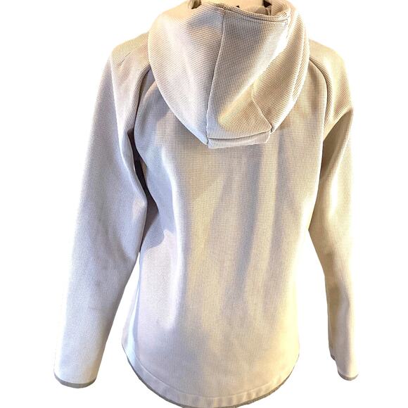 Gap Fit Optic White/Black Full-Zip Soft-Lined Hoodie Jacket Women's Medium - Picture 4 of 8